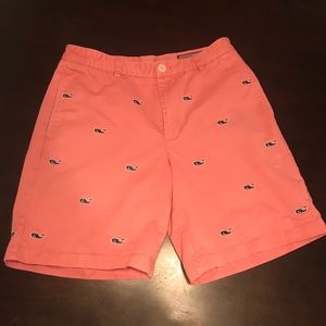 Vineyard Vines Club Short with whale logo.